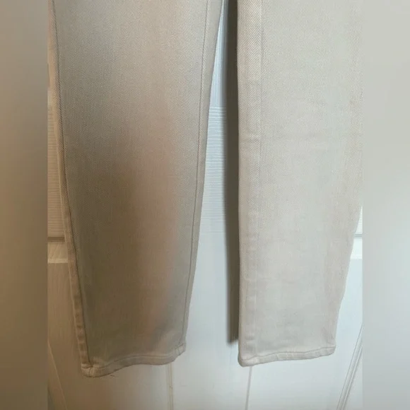 NWOT Belle by Kim Gravel Cream Straight Leg Knit Pants - Picture 5 of 6